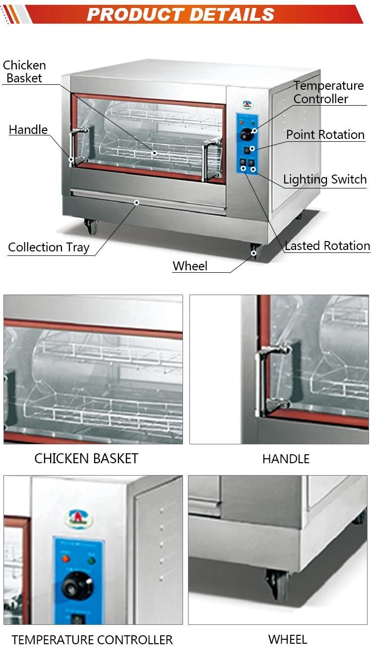 Four Basket Electric Chicken Rotisserie