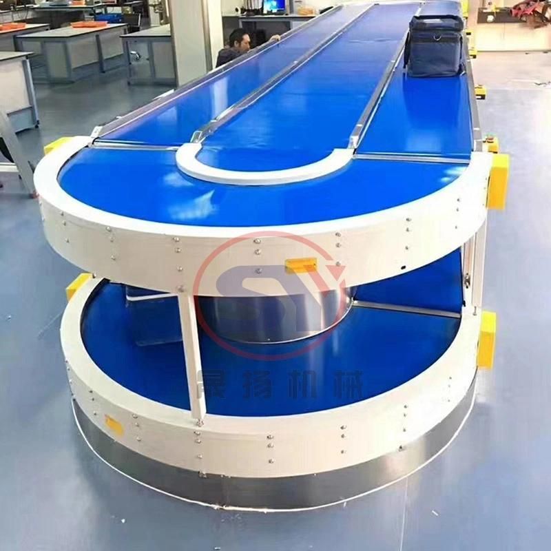 Adjustable Height Rubber V Belt Conveyor Movable Type China Supplier