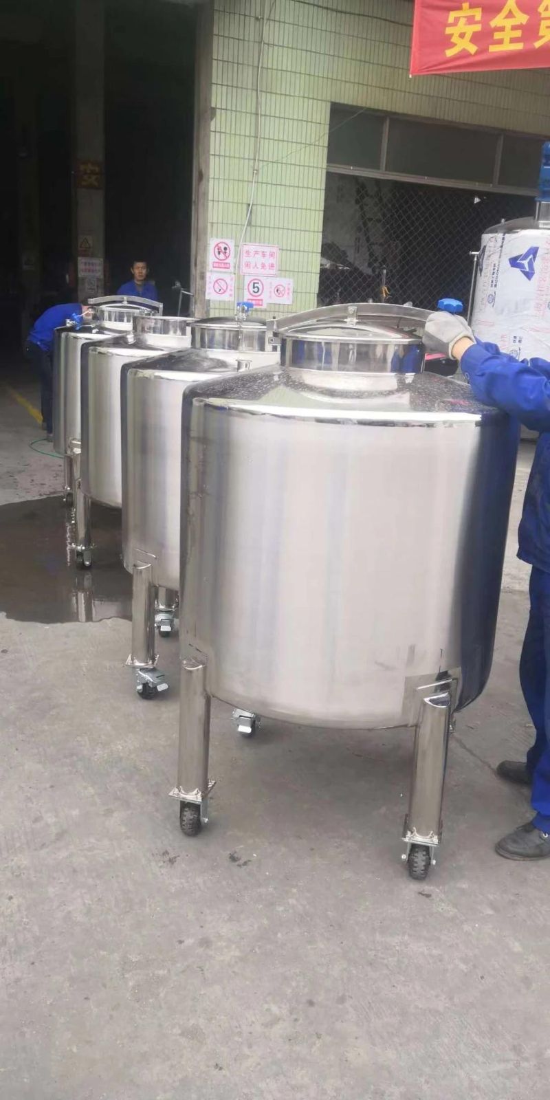 Food Grade Heat Jacketed Juice Milk Yogurt Storage Vat for Industry
