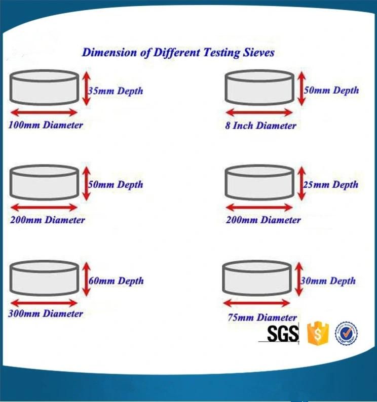 Woven Mesh Test Sieves Used as Grain Sieves