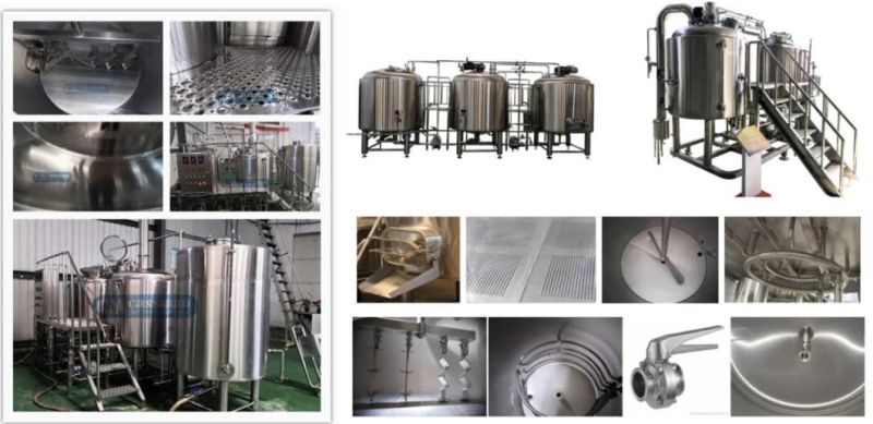 Cassman Turnkey Project SUS304 1000L Germany Brewery Equipment with Ce Certificate