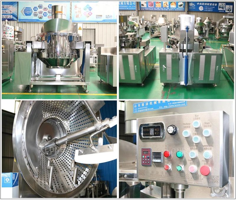 China Fully Automatic Industrial Commercial Large Chocolate / Salty Flavoring Spherical Mushroom Stainless Steel Gas Type Heating Popcorn Making Machine Price