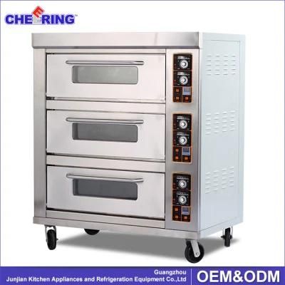 Junjian Electric Bakery Equipment Oven Price 3 Decks 6 Trays with High Quality