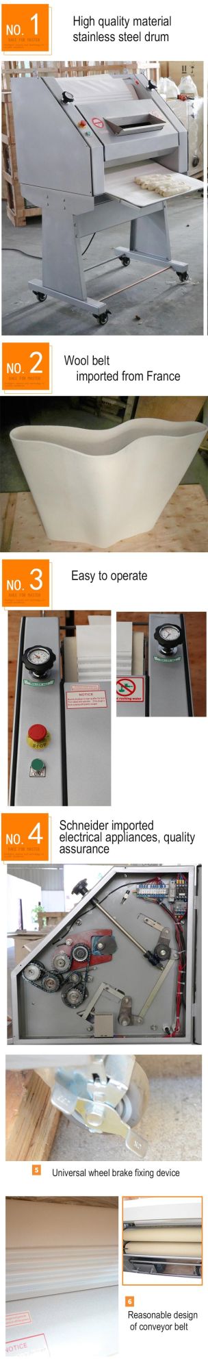 Baguette Maker Machine Bread Roller Sheet Metal Turkish Pita Bread Making Machine