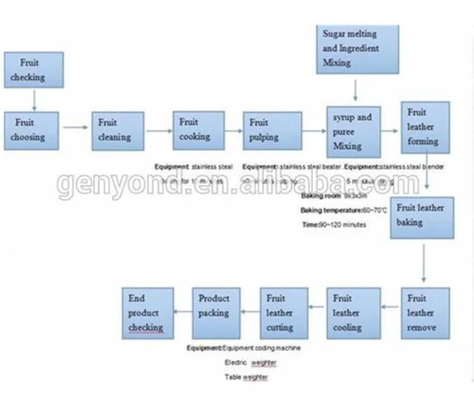 Fruit Leather Product Line with Small Capacity