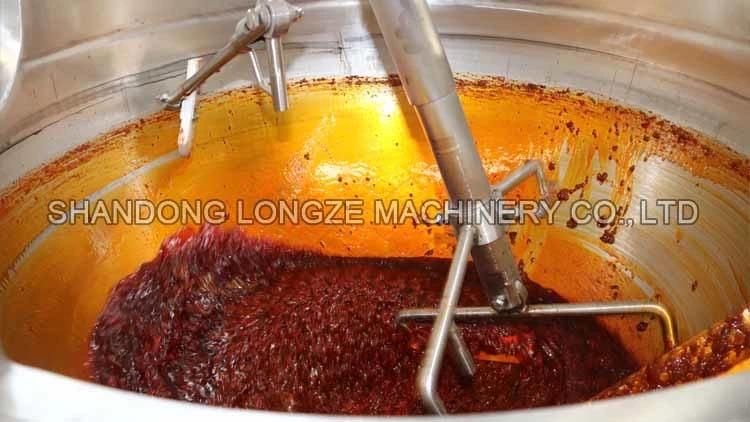 Industrial Automatic Steam Operation Chili Sauce Making Machine Cooking Pots with Mixer