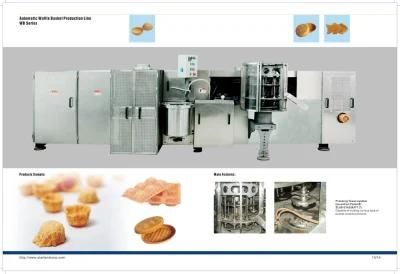 Energy Saving Fully Automatic Sugar Cone Production Machine of 71 Baking Plates (9m long)