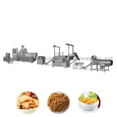 Fried Snack Food Corn Flour Bugles Chips Making Line Frying Food Crisp Machine