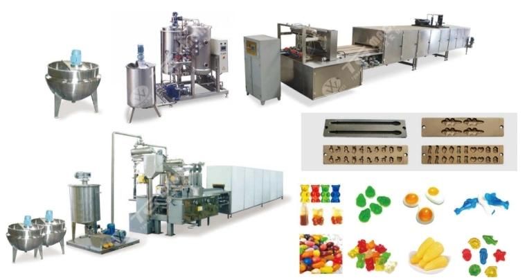 Automatic Gummy Jelly Candy Machine Candy Depositing Line