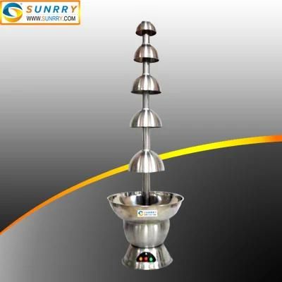 5 Layers Chocolate Fountain Machine with 304 Base in China