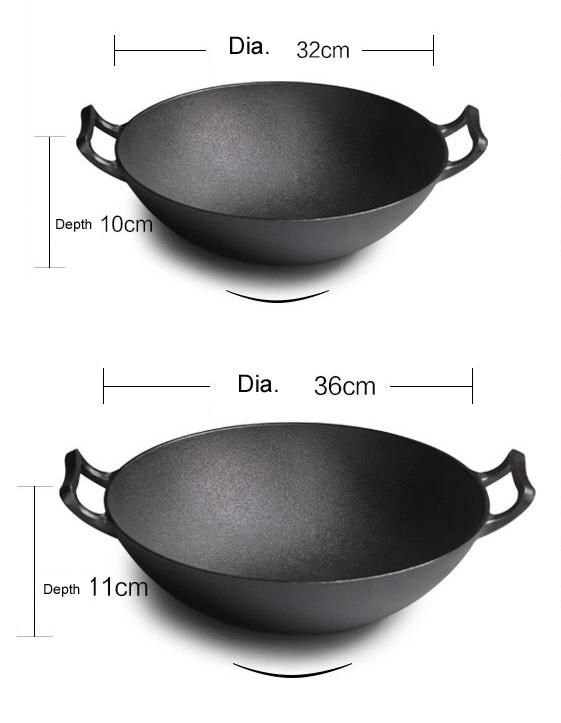 Fast Heat Casting Iron Round Grill Pan Frying Pan