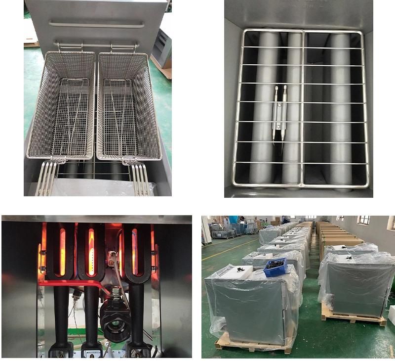 China Manufacturer Commercial Gas Turkey Deep Fat French Fries Chicken Fish Chips Fryer ETL Listed (GF90)