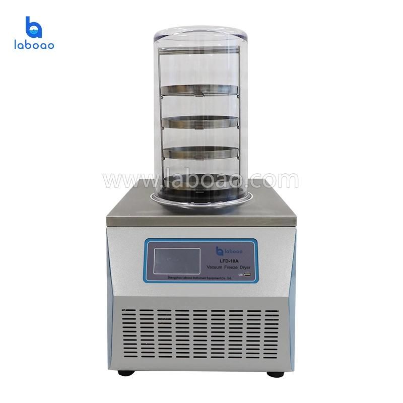 Lab Apparatus Vacuum Freeze Dryer with 4PCS Tray