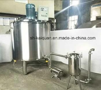 2000L Sanitary Stainless Steel Jacketed Blending Mixing Tank Factory