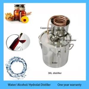 New 30L/8gal Stainless Boiler Home Brandy Distiller Alcohol Distillation Kit