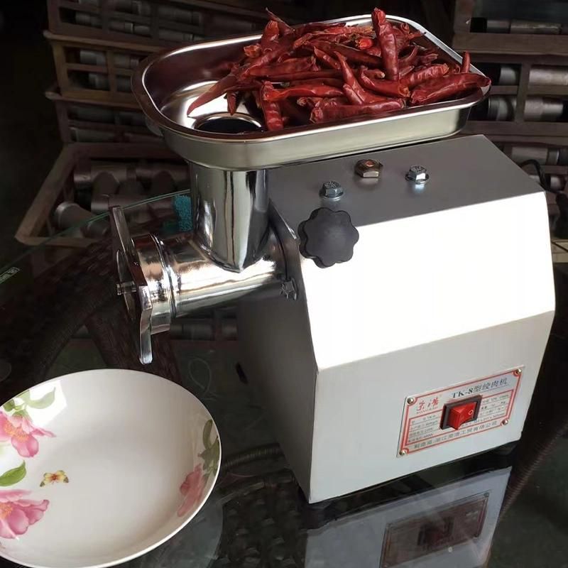 Commercial Stainless Steel Mincer Electric Mince Mincing Mutton Slicer Cutter Mini Domestic Industrial Kitchen Frozen Butchers Machine Meat Processing Grinder