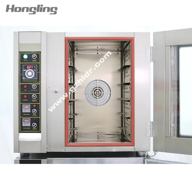 Commercial Bakery Equipment 5-Tray Convection Oven with 10-Tray Bread Proofer