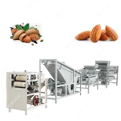 Almonds Nut Skin Crack and Sort Machine Turky Low Capacity Hazelnut Almond Cracking and ...