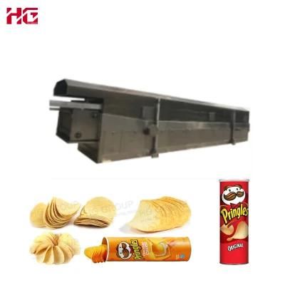 Automatic Fryer Potato Chips Production Line Frying Biscuit Cake Making Bakery Snack Food ...