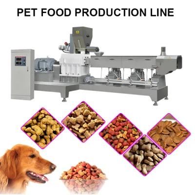 Extruder for Small Floating Fish Feed Pellet Machine Double Screw Extruder Bird Dog Food ...