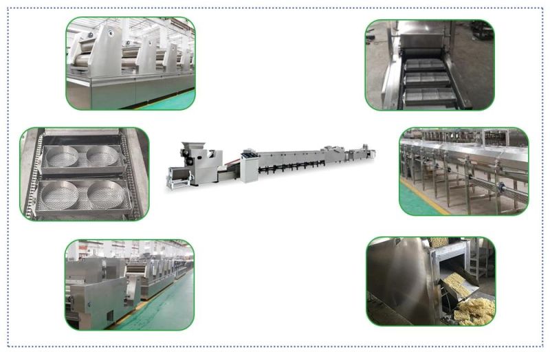 Factrory Price Instannt Noodle Machine Fried Instant Noodles Making Processing Line for Sale