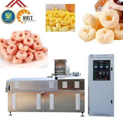 Twin Screw Maize Popcorn Chips Expanding Machinery Corn Rice Cereals Grain Food Extruder ...
