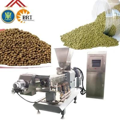 304 Stainless Steel Automatic Floating Fish Feed Extruder Sinking Fish Pellet Processing ...