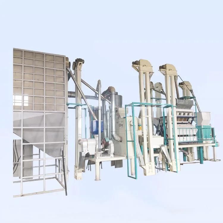 Complete Rice Milling Plant 50 Tons/Day Combined Rice Milling Production Line
