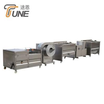 Semi-Automatic Potato Chips Production Machines Frozen French Fries Making Machine