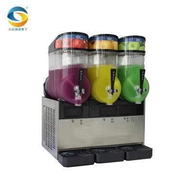Triple Tank Slushie Machine R134A Refrigerant Triplex Slush Machine