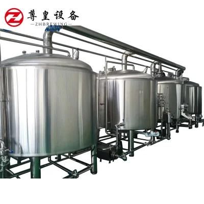 10hl SUS304 Steam Heating 2 Vessel 1000liter Brewery Chinese Brewing Equipment