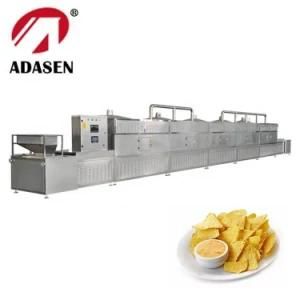 High Quality Tunnel Fish and Shrimp Chips Microwave Drying and Puffing Machine for Snacks ...