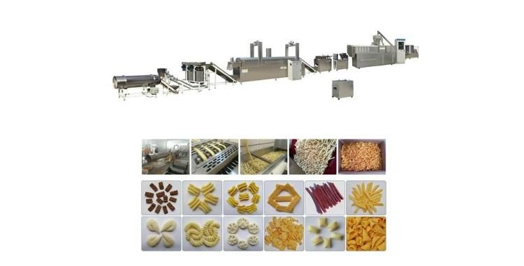 High Efficiency 2D 3D Food Making Machine Onion Ring Fried Snack Pellet Processing Line