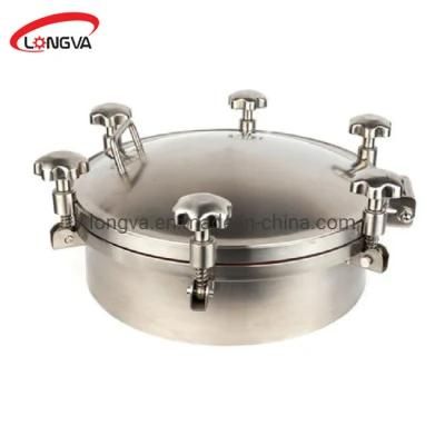DN500 Sanitary Stainless Steel Round Shape Pressure Manhole Cover for Beer Fermentation ...