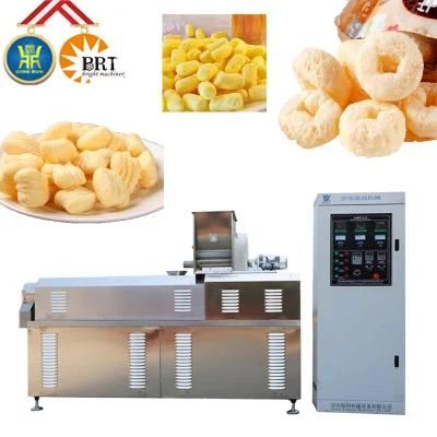Automatic Stainless Corn Puff Snacks Expanded Crunchy Leisure Food Extruder Machinery ...