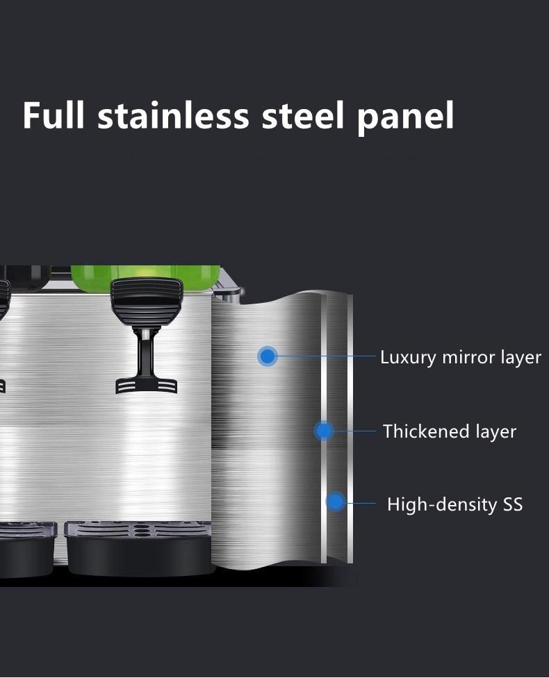 Double Tanks Beverage Drink Refrigerated Machine Cold Juice Cylinder Dispenser