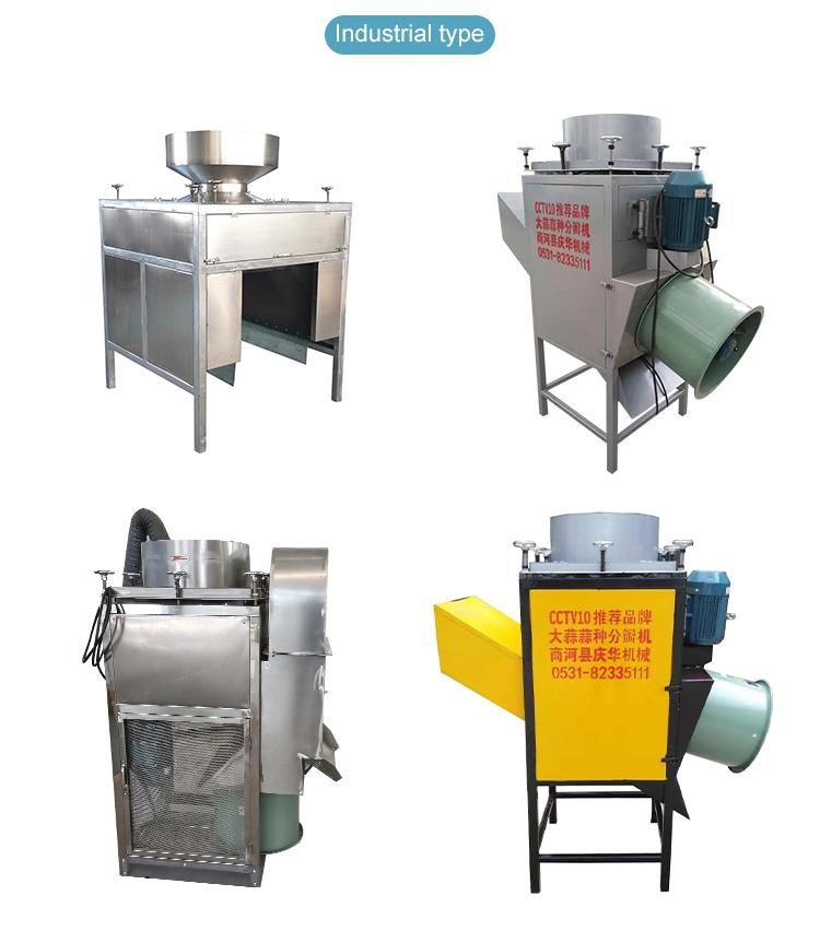 High Quality 1000kg/H Electric Garlic Bulb Separator Machine