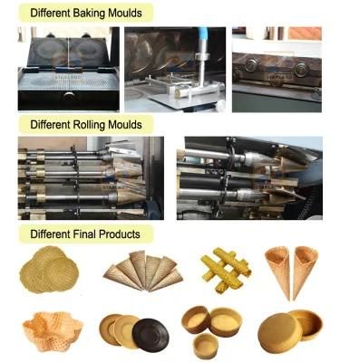 Small Fish Shape Ice Cream Crisp Tube Production Machine