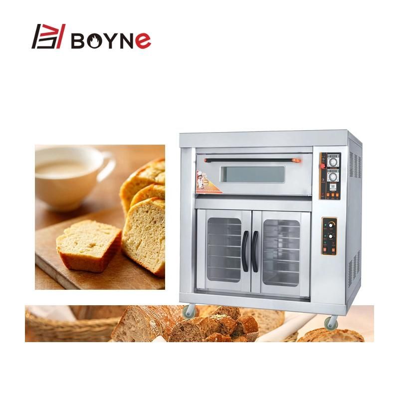 Conjoined Gas Oven Two Layer Four Trays Gas Oven with Proofer