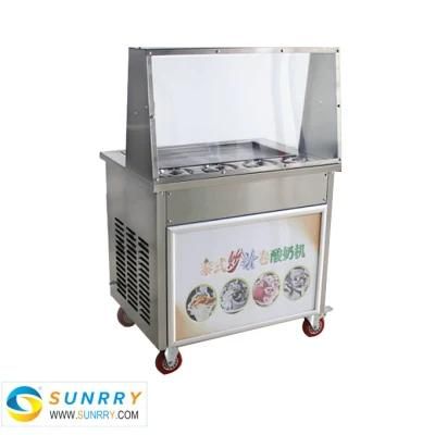 Fried Rolled Ice Cream Machine Maker Hot Sale India Thailand