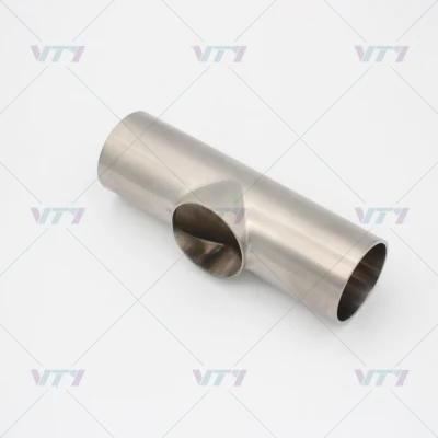 DIN11850 Sanitary Stainless Steel Pipe Fittings Tee Without Straight End