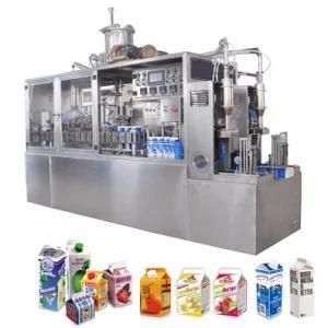 250ml/500ml/1000ml Juice Yogurt Milk Gable Top Aseptic Carton Filling Packing Machine