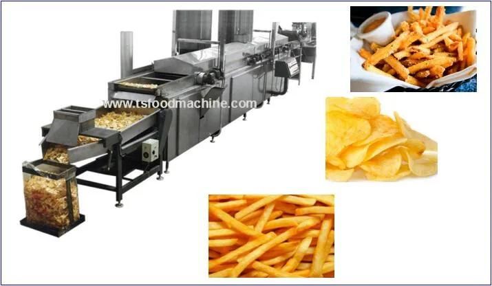 Potato Processing Equipment French Fries Potato Chips Production Line French Fries Processing Equipment