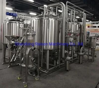 200L 250L 300L 500L 1000L 2000L Tainless Steel Beer Equipment with Brewhouse System and ...