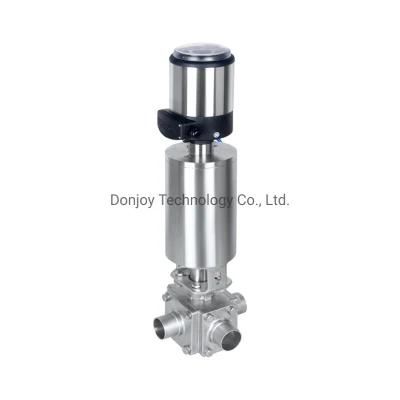 Donjoy Sanitary 3-Way Ball Valve with Actuator