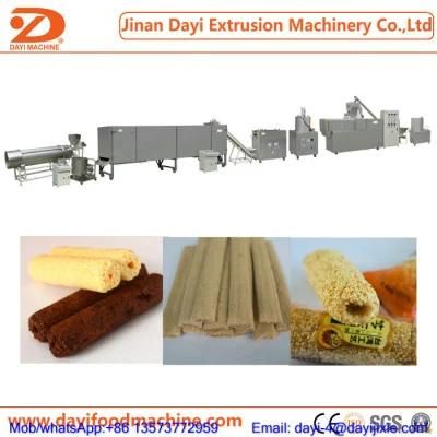 Stainless Steel Twin Screw Core Filling Puffed Corn Snacks Food Extruder Machine