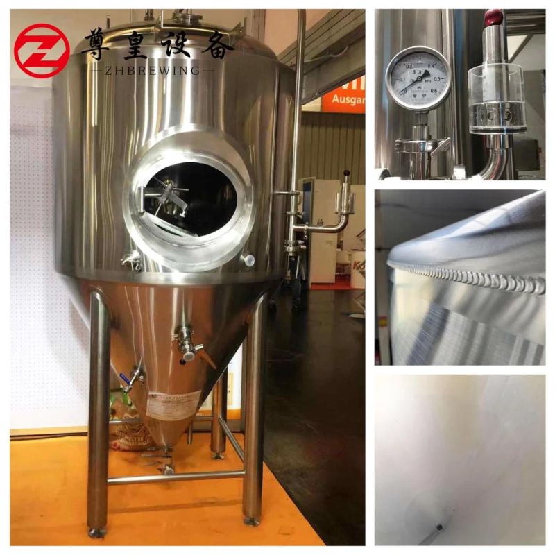 1000L 2000L Stainless Steel Jacketed Conical Beer Fermenter