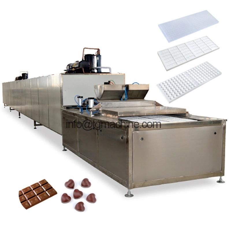 Customizable Cq600-2 Automatic Chocolate Moulding Production Line Two Color
