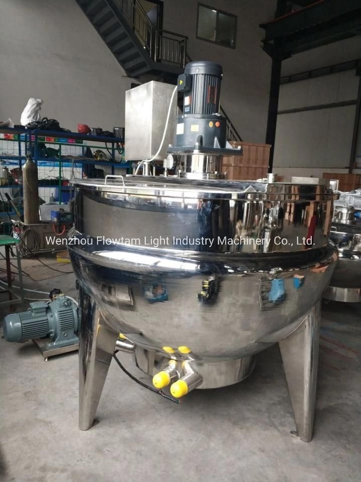 Vertical Stainless Steel Jacketed Kettle for Food Processing