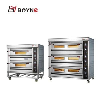 Bakery Gas Deck Oven with 2 Deck 4 Trays